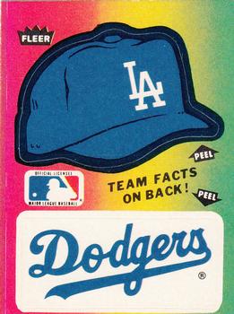 1984 Fleer - Team Stickers #NNO Los Angeles Dodgers Cap Front