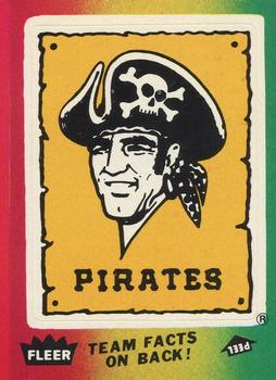 1984 Fleer - Team Stickers #NNO Pittsburgh Pirates Logo Front