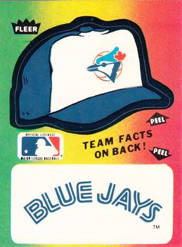 1984 Fleer - Team Stickers #NNO Toronto Blue Jays Cap Front