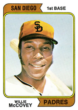 1974 Topps #250 Willie McCovey Front