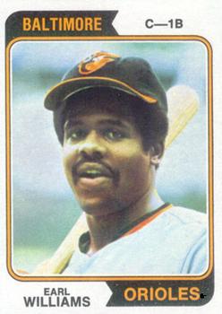 1974 Topps #375 Earl Williams Front