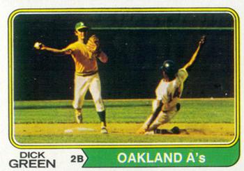 1974 Topps #392 Dick Green Front