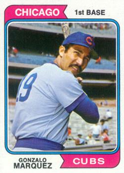 1974 Topps #422 Gonzalo Marquez Front