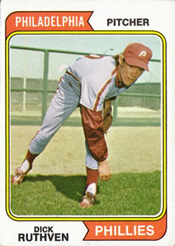 1974 Topps #47 Dick Ruthven Front