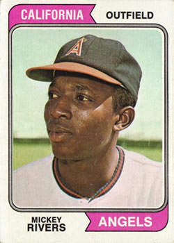 1974 Topps #76 Mickey Rivers Front