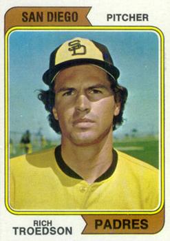 1974 Topps #77 Rich Troedson Front