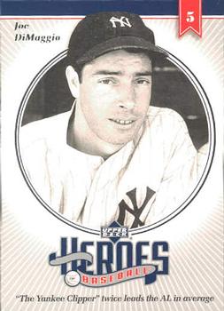 2002 Upper Deck Prospect Premieres - Heroes of Baseball: Joe DiMaggio #HJD2 Joe DiMaggio  Front