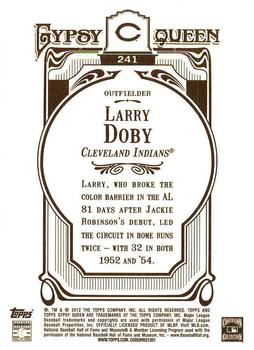 2012 Topps Gypsy Queen - Framed Gold #241 Larry Doby Back