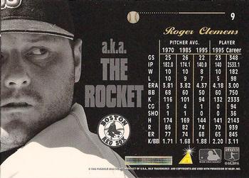 1996 Pinnacle Aficionado #9 Roger Clemens Back