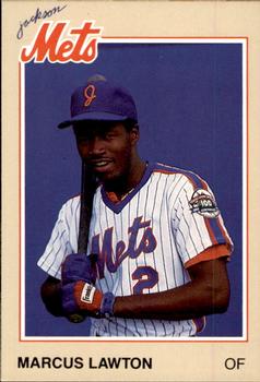 1987 Feder Jackson Mets #16 Marcus Lawton Front