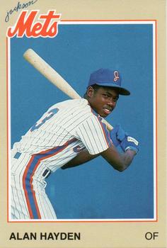 1987 Feder Jackson Mets #22 Alan Hayden Front