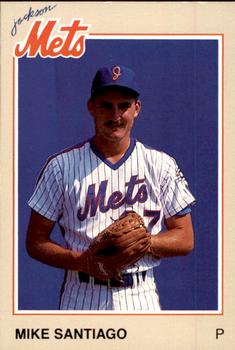 1987 Feder Jackson Mets #25 Mike Santiago Front