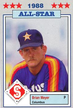 1988 Jennings Southern League All-Stars #31 Brian Meyer Front