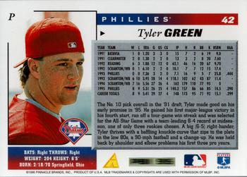 1996 Score #42 Tyler Green Back