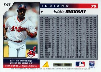 1996 Score #79 Eddie Murray Back