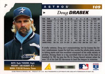 1996 Score #109 Doug Drabek Back
