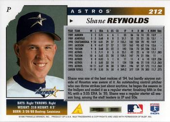 1996 Score #212 Shane Reynolds Back