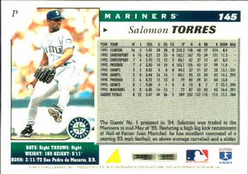 1996 Score #145 Salomon Torres Back