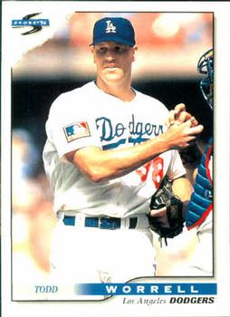 1996 Score #157 Todd Worrell Front