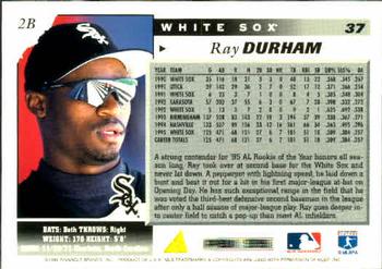 1996 Score #37 Ray Durham Back