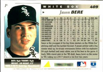 1996 Score #409 Jason Bere Back