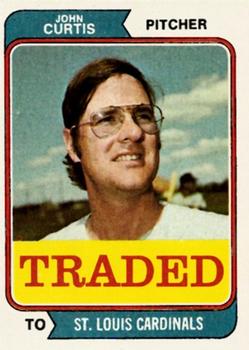 1974 Topps - Traded #373T John Curtis Front