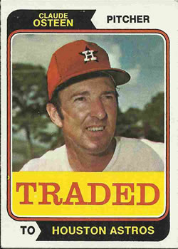 1974 Topps - Traded #42T Claude Osteen Front