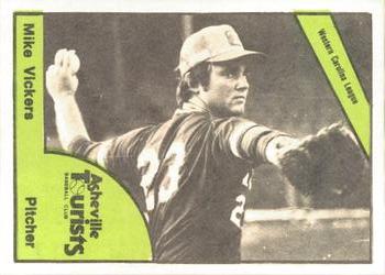 1978 TCMA Asheville Tourists #0186 Mike Vickers Front