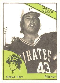 1978 TCMA Charleston Pirates #4 Steve Farr Front