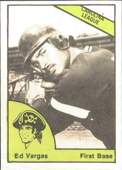 1978 TCMA Charleston Pirates #24 Ed Vargas Front