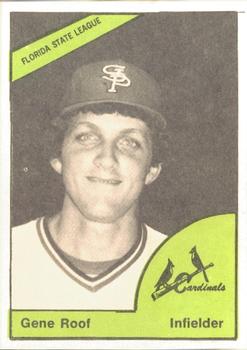 1978 TCMA St. Petersburg Cardinals #NNO Gene Roof Front