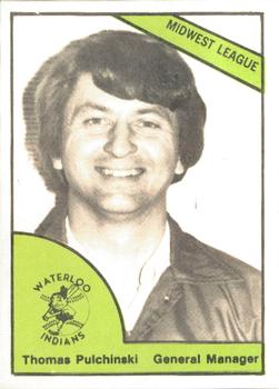 1978 TCMA Waterloo Indians #16 Thomas Pulchinski Front