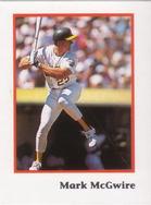 1990 Publications International Trivia Stickers #NNO Mark McGwire Front