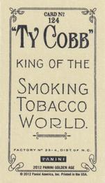 2012 Panini Golden Age - Mini Ty Cobb Tobacco #124 Affirmed Back