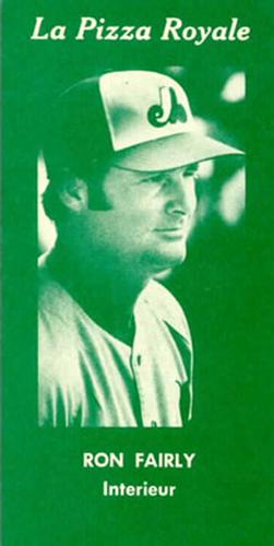 1970 La Pizza Royale Montreal Expos Green #NNO Ron Fairly Front