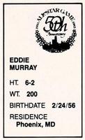 1983 All-Star Game Program Inserts #NNO Eddie Murray Back