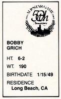 1983 All-Star Game Program Inserts #NNO Bobby Grich Back