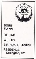 1983 All-Star Game Program Inserts #NNO Doug Flynn Back