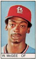 1983 All-Star Game Program Inserts #NNO Willie McGee Front