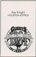 1984 All-Star Game Program Inserts #NNO Ray Knight Back