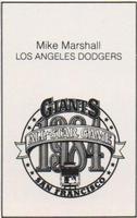 1984 All-Star Game Program Inserts #NNO Mike Marshall Back