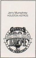 1984 All-Star Game Program Inserts #NNO Jerry Mumphrey Back