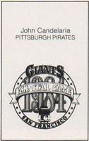 1984 All-Star Game Program Inserts #NNO John Candelaria Back