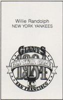 1984 All-Star Game Program Inserts #NNO Willie Randolph Back