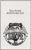 1984 All-Star Game Program Inserts #NNO Tony Armas Back