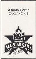 1985 All-Star Game Program Inserts #NNO Alfredo Griffin Back