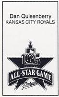 1985 All-Star Game Program Inserts #NNO Dan Quisenberry Back