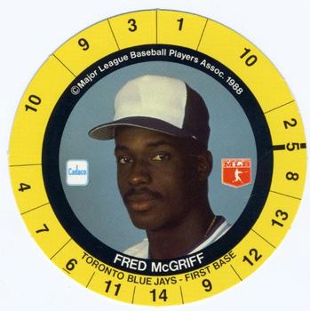 1989 Cadaco Discs #NNO Fred McGriff Front