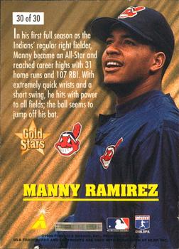 1996 Score - Gold Stars #30 Manny Ramirez Back