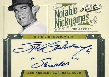 2012 Playoff Prime Cuts - Notable Nicknames #30 Steve Garvey Front